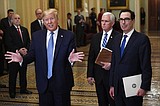 On virus response, Trump pitches tax relief to wary Congress
