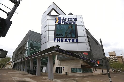 The Arizona venue of the Democratic presidential debate that was scheduled for Sunday, is quiet as the Democratic National Committee is moving Sunday's presidential debate from Arizona to Washington because of concerns about coronavirus Thursday, March 12, 2020, in Phoenix. (AP Photo/Ross D. Franklin)