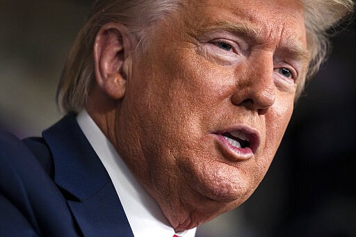 President Donald Trump speaks during press briefing with the coronavirus task force, at the White House, Wednesday, March 18, 2020, in Washington. (AP Photo/Evan Vucci)