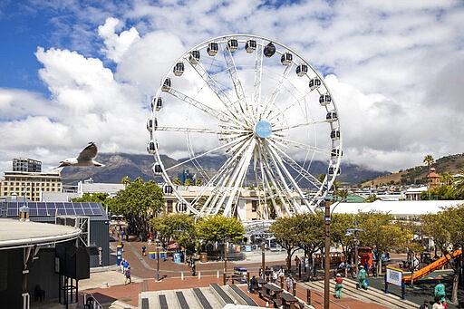 The popular tourist site the Victoria and Alfred (V&amp;A) Waterfront district in Cape Town, South Africa, Friday March, 20, 2020. For most people the virus causes mild or moderate symptoms, but for others it causes severe illness. (AP Photo)