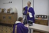 During virus, priests master livestream at Gothic cathedral