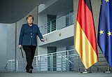 Merkel negative in 1st virus test; more to be done