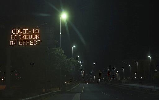 A deserted highway is seen in Cape Town, South Africa, Friday, March 27, 2020, after South Africa went into a nationwide lockdown for 21 days in an effort to mitigate the spread to the coronavirus. The new coronavirus causes mild or moderate symptoms for most people, but for some, especially older adults and people with existing health problems, it can cause more severe illness or death(AP Photo/Nardus Engelbrecht)