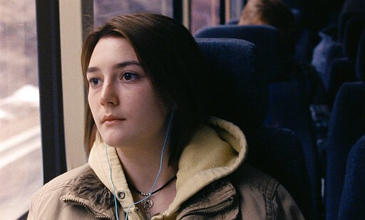 This image released by Focus Features shows Sidney Flanigan in a scene from &quot;Never Rarely Sometimes Always.&quot; Most people missed what is arguably the best movie of the year so far in theaters. Eliza Hittman&#146;s film about a teenage girl trying to get an abortion came out right as they began to close. But thankfully Focus Features has decided to release it for rental starting Friday. (Focus Features via AP)