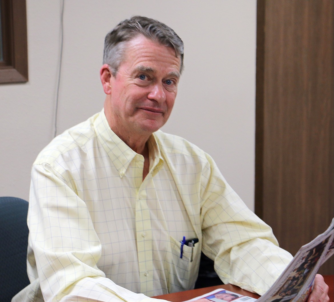 &#8212;Photo by LYNNE HALEY
Idaho's Lt. Gov. Brad Little spoke about economic development and education on a recent visit.