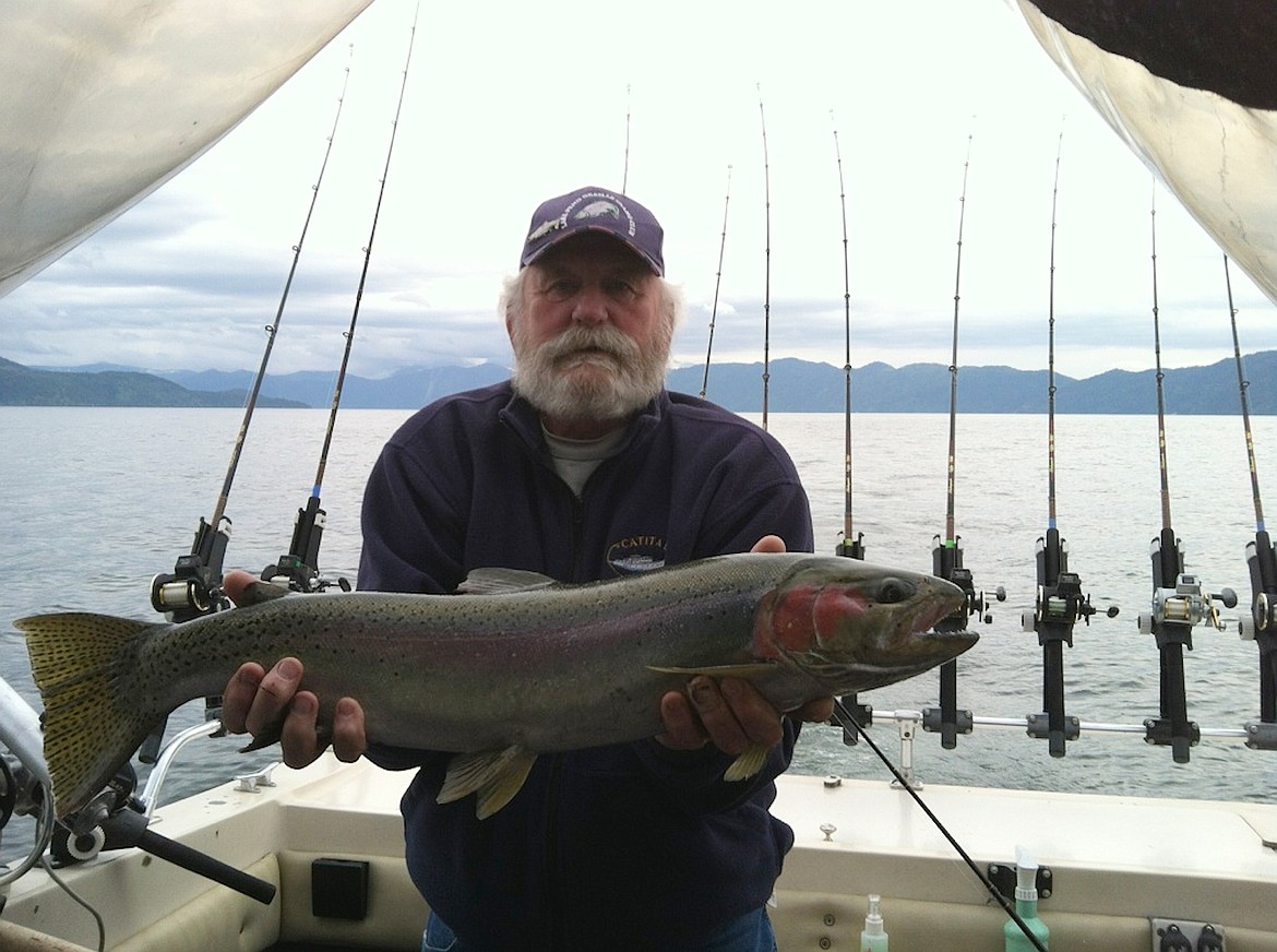 (Courtesy photo)
An angler holds the fish he caught as the Lake Pend Oreille Idaho Club's spring derby kicked off this weekend.