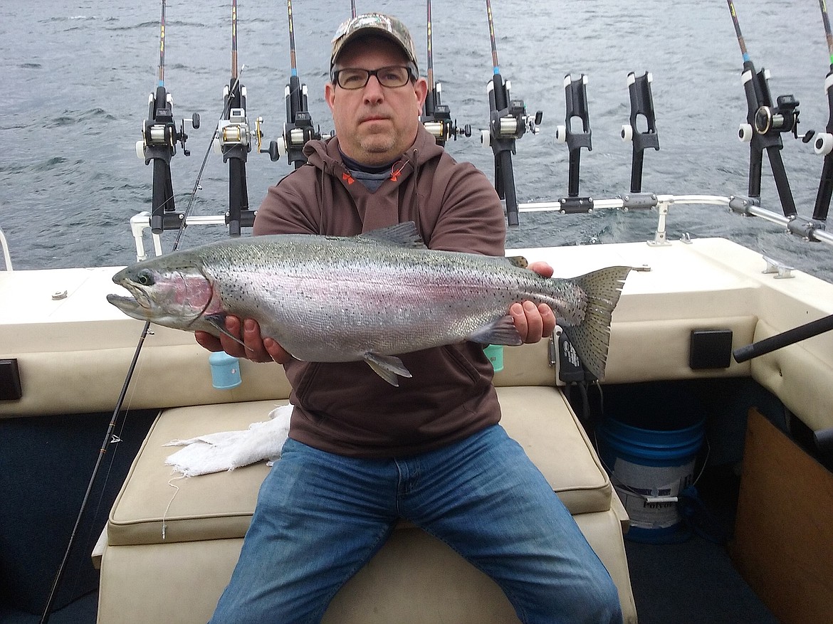 (Courtesy photo)
An angler holds the fish he caught as the Lake Pend Oreille Idaho Club's spring derby kicked off this weekend.