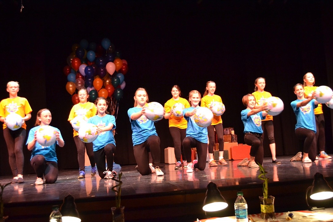 Photo by SARAH JENKINS
2016 Young Misses perform during the judging portion of the event.