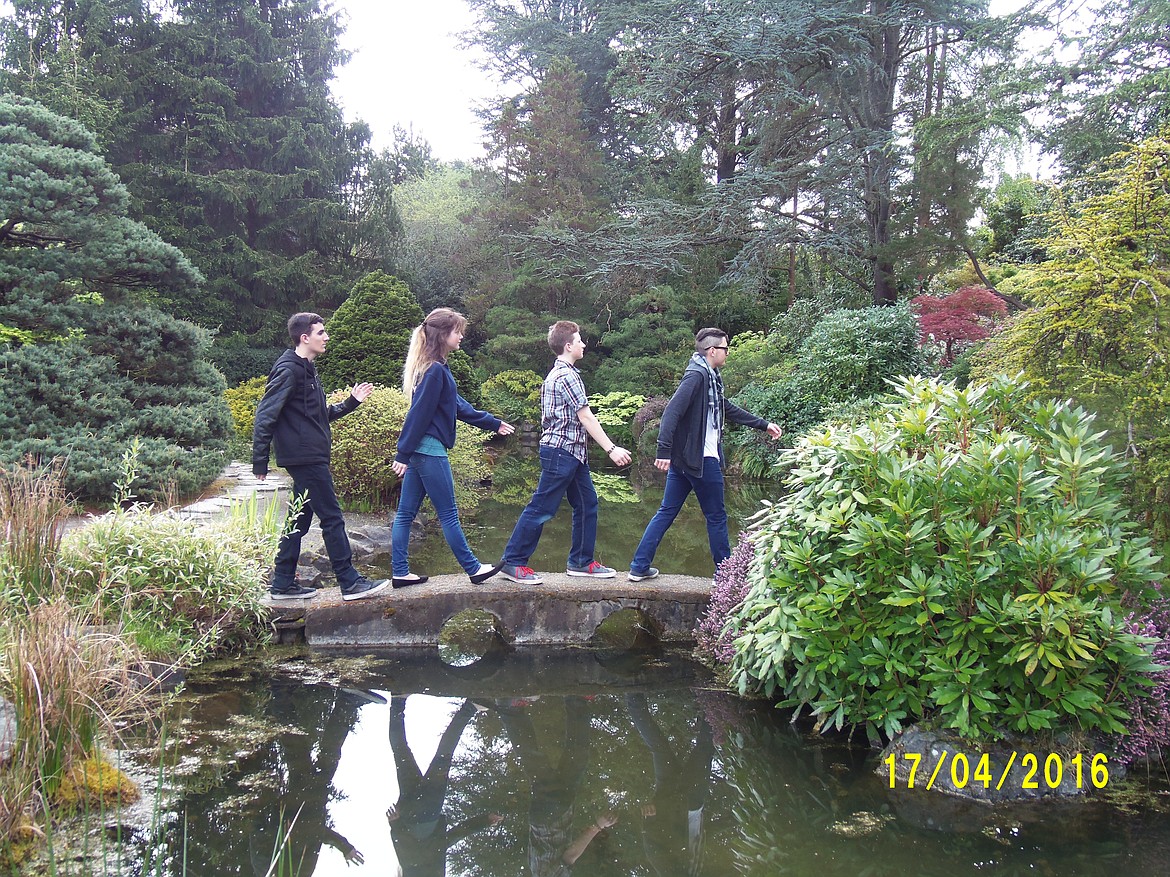 Courtesy photo
BFHS band members at  Kubota Gardens.