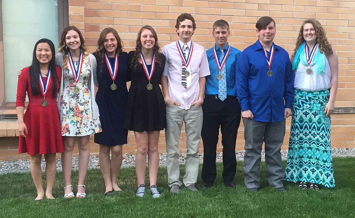 Courtesy photo
BFHS Junior Top Scholars.  L-R: Grace Coughlin, Emma Temple, Natasha Webster, Elisabeth Cowley, Elijah Price, Kevin Gray, Conner Krezman, Sophia Claphan.
Not pictured:  Cheyenne Andrews, Evan Wasmer, Mary Fioravanti, Jill Alexander.