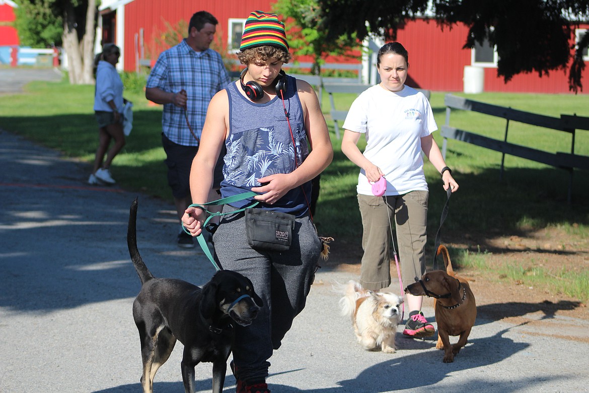 Photo by DON COGGER
Dog lovers took advantage of a gorgeous Saturday to participate in the 6th annual Mutt Strutt at the fairgrounds, sponsored by Pawsitive Works. All proceeds go to support Pawsitive Works which is a 501c3 non-profit. Pawsitive Works is an organization that supports social emotional learning through canine and human education programs.