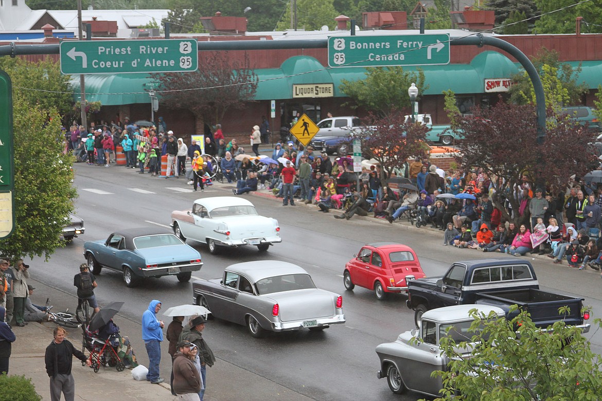 &#151;Photo by KEITH KINNAIRD
Wet weather did not deter fans of Sandpoint&#146;s Lost in the 50s celebration.