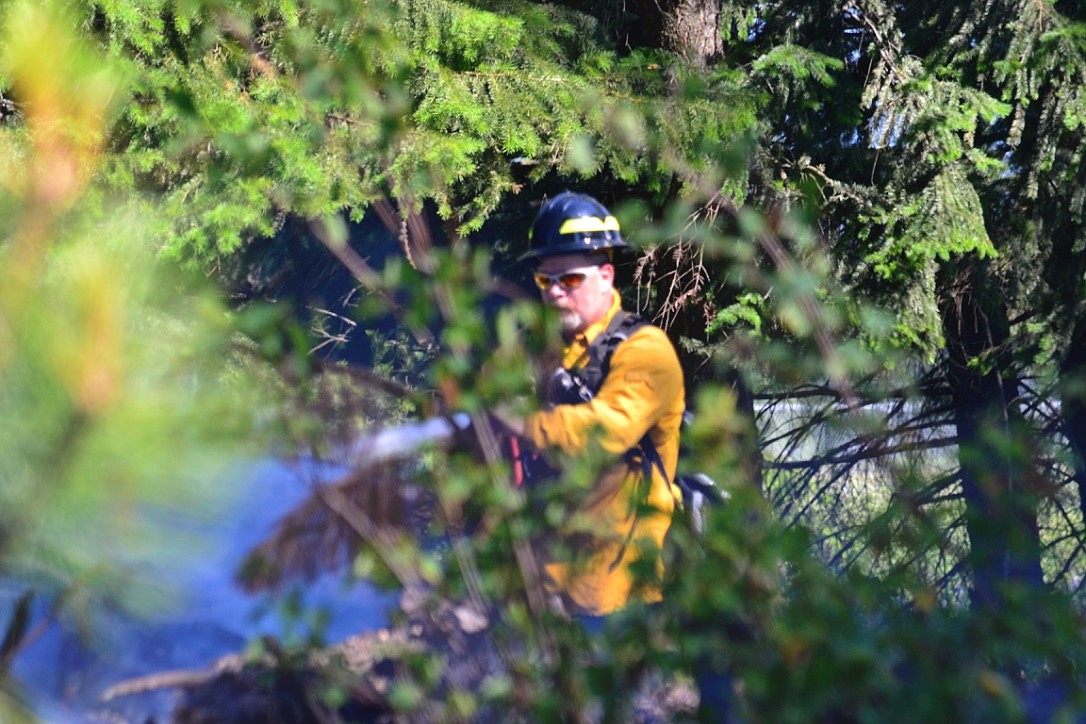 Photo by: SARAH JENKINS
North Bench Fire Department responded to a brush fire Tuesday afternoon.