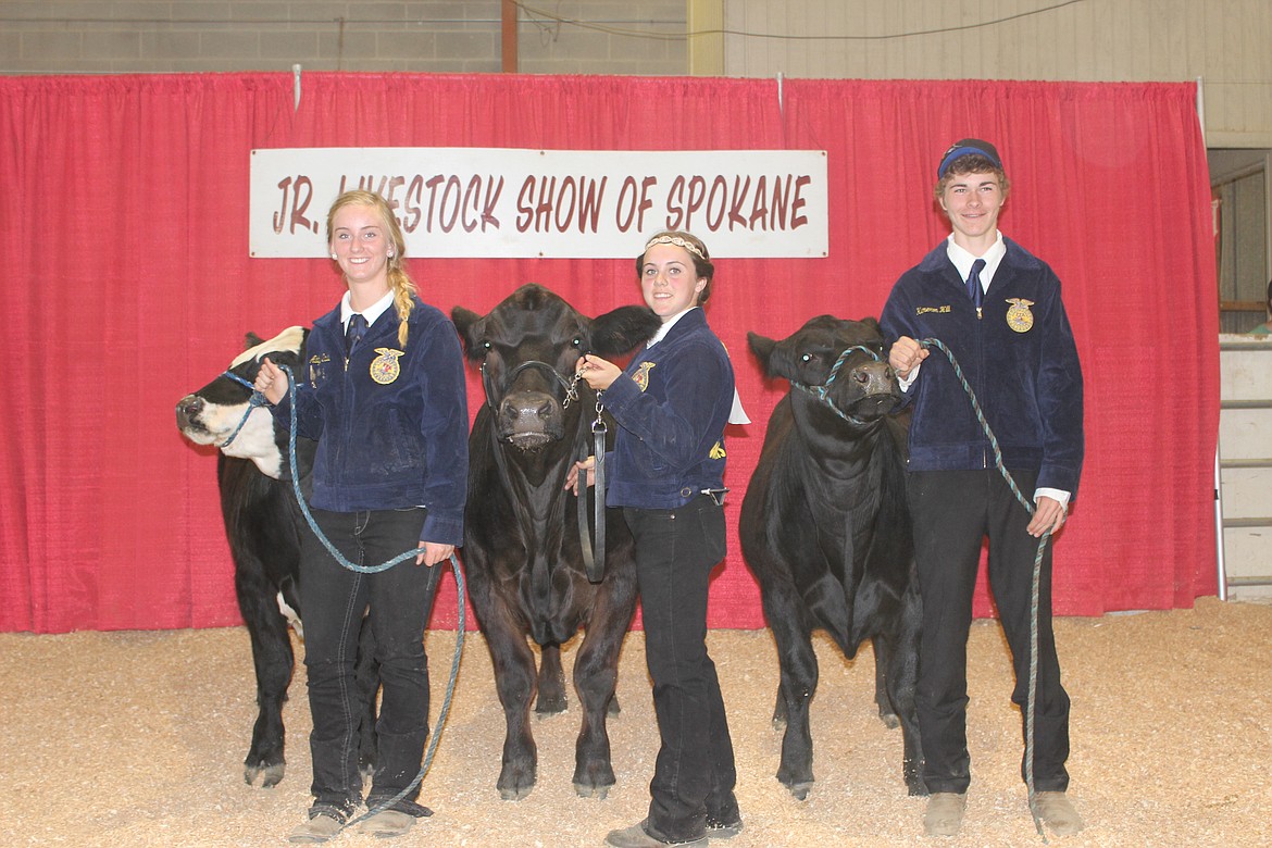 Courtesy photo
FFA participants were L to R Abby Davis, Cheyenne Andrews, and Kameron Hill.