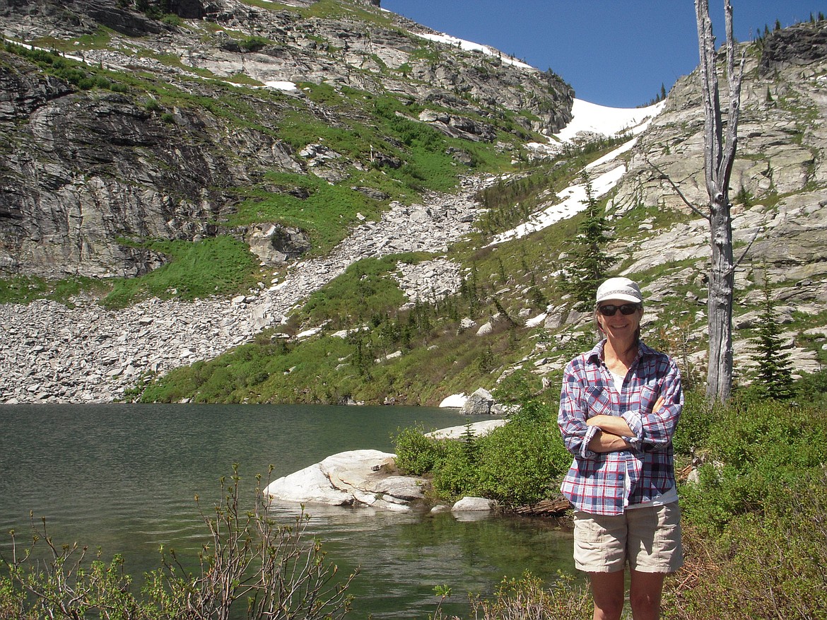 -- Photo courtesy NANCY DOOLEY, ICL

Karen, a Summer Adventure Series guide, at Fault Lake.