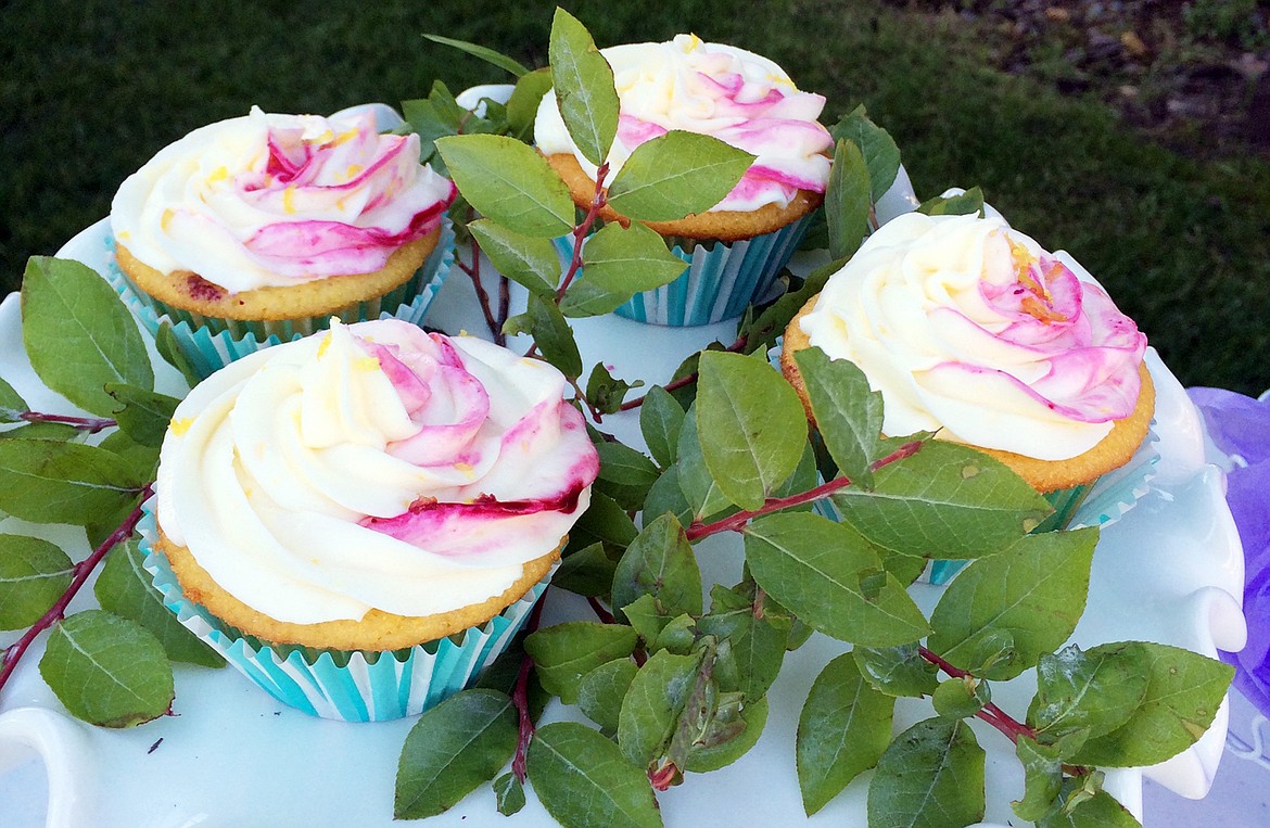 Amy Reiger entered these cornbread cupcakes with lemon and huckleberry buttercream frosting in last year&#146;s Huckleberry Bake-Off Contest.