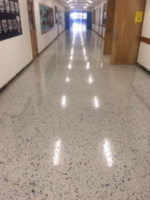 -- Photo courtesy

The custodial crew at the middle school have worked hard to create a welcoming environment for returning students.