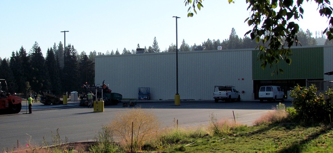 -- Photo by LYNNE HALEY

The new Shopko Hometown store takes shape in south Bonners Ferry.