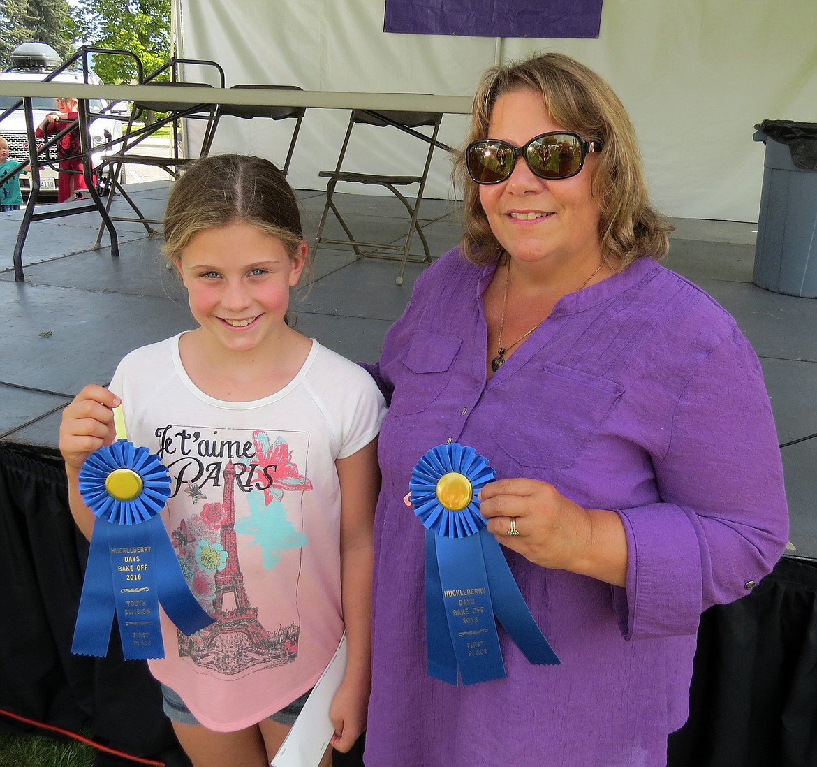 Dita Masak and Joey Meyer took first place in youth and adult divisions at the annual Huckleberry Days Bake-Off Contest Saturday during the Huckleberry Days Art Festival.