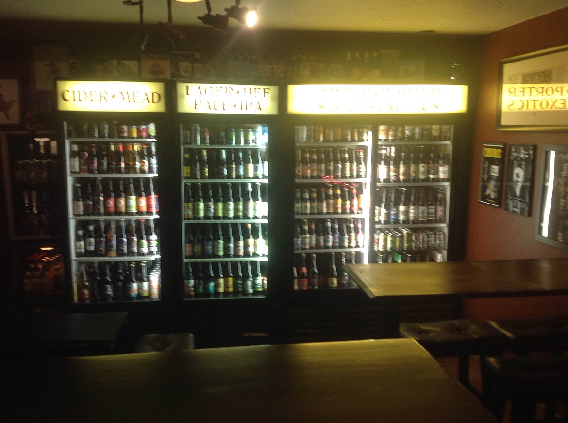 -- Photo courtesy KRIS LONBORG

Cool cases filled with around 150 varieties of craft brews from the Northwest and beyond await beer connoisseurs at the Crosstime Saloon. The new establishment is next door to Heart Rock Wines on Kootenai Street.