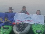 C-Falls family kayaks around Flathead Lake for Special Olympics