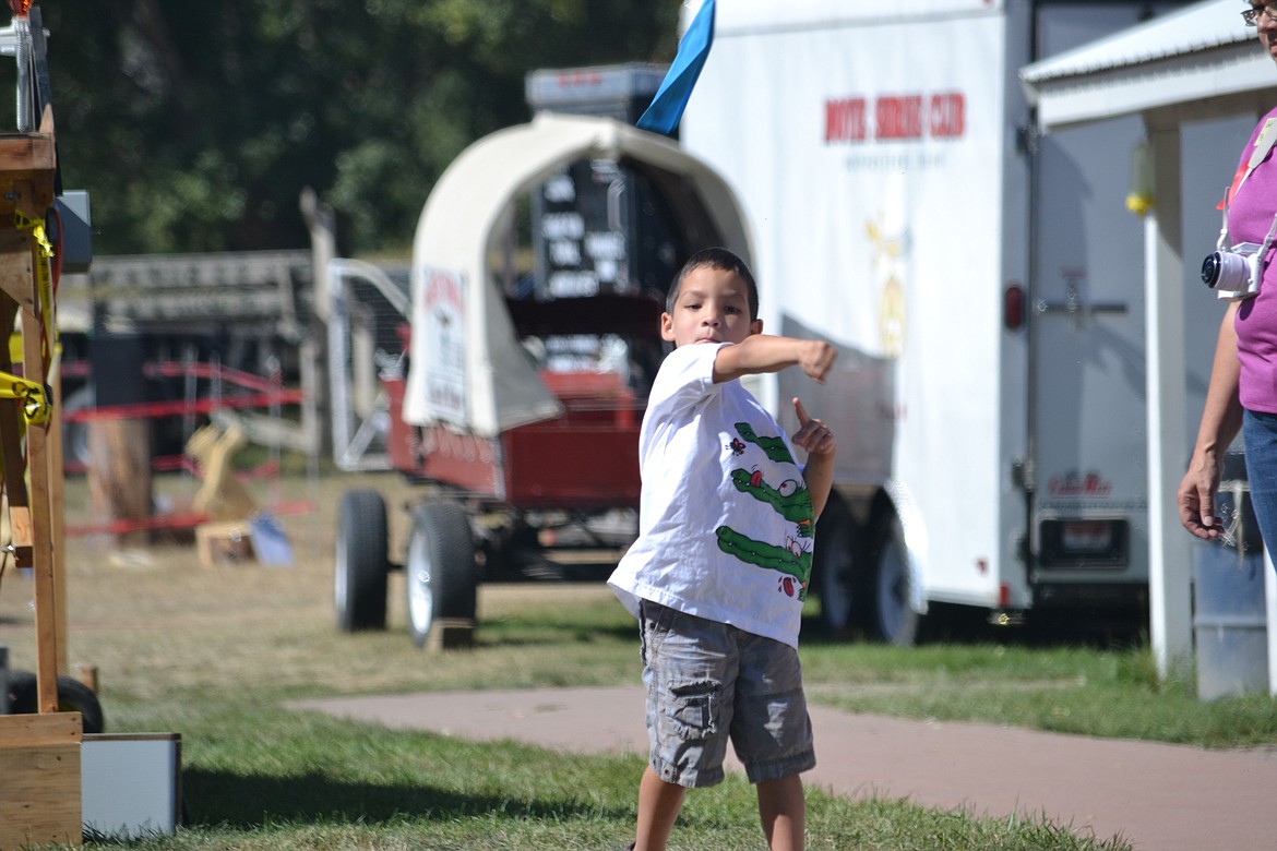 --Photo by SARAH JENKINS

Dreams take flight during the paper air plane contest.