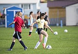 Girls soccer has young talent