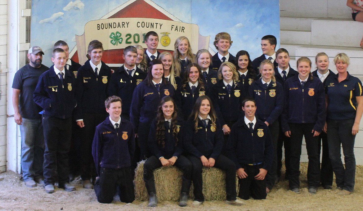 -- Photo by STACIE SHORT

Boundary County FFA members take time out for a group photo at the fair.