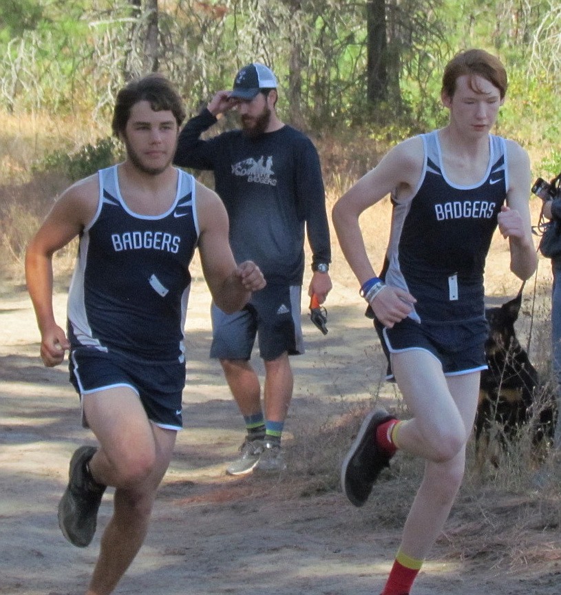 &#151; Photo by LYNNE HALEY

Alex Urbaniak, left, and Nathan Olson, right, at the starting line.