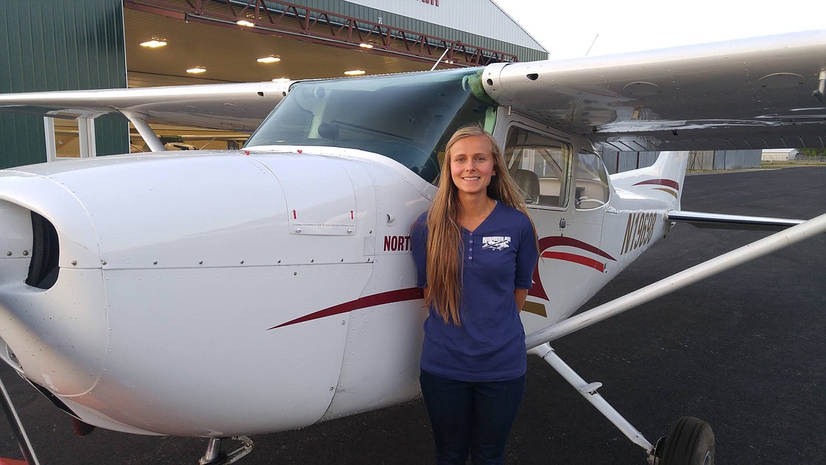 -- Photo courtesy

Shanysa Cardarelli earned her private pilot&#146;s license at Boundary County Airport this summer. She is the office manager of Northern Air.