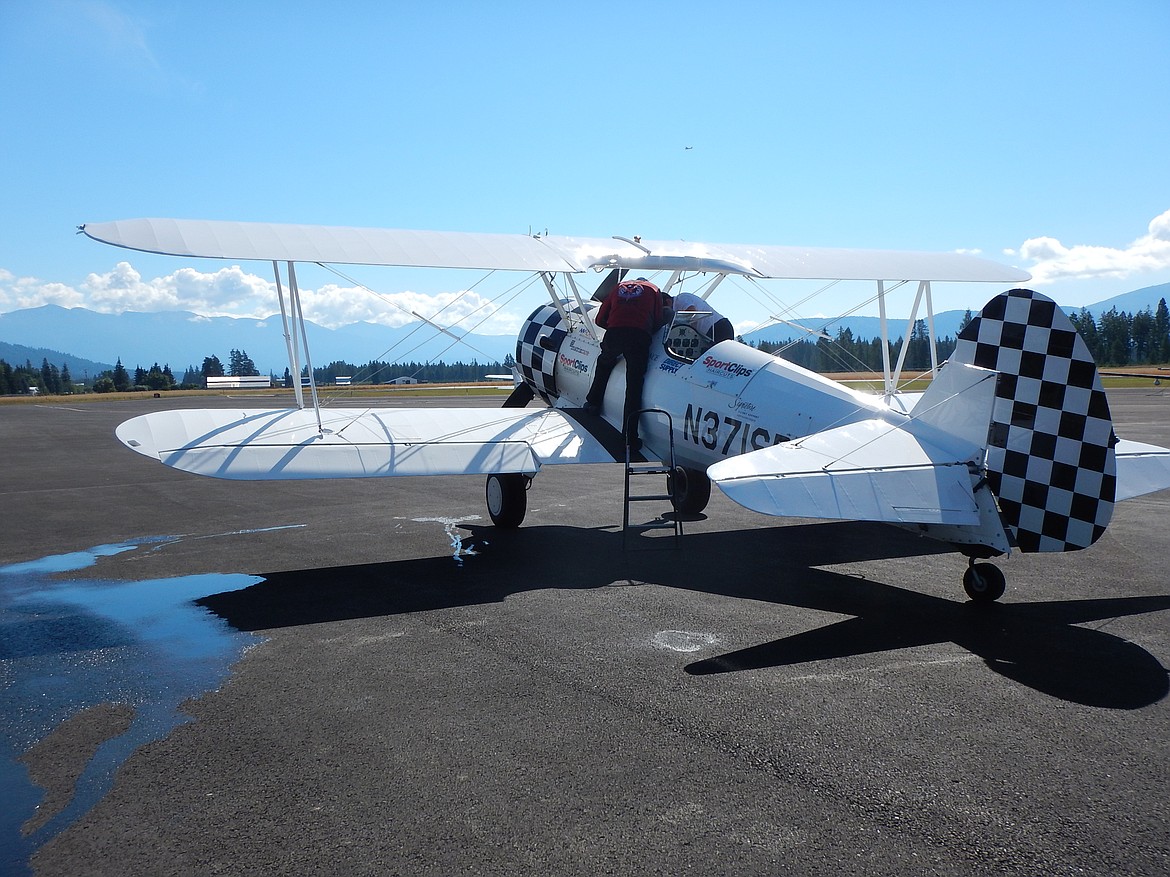 -- Photo courtesy

Ageless Aviation took Restorium residents aloft on courtesy rides in its vintage biplane in August.