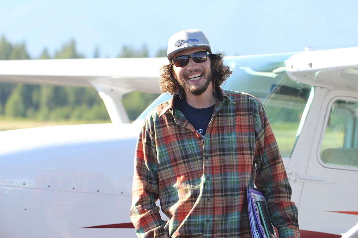 -- Photo courtesy

Steve Parsens took to the skies in his first solo flight at Boundary County Airport in August.