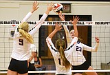 Spikers gut out three wins