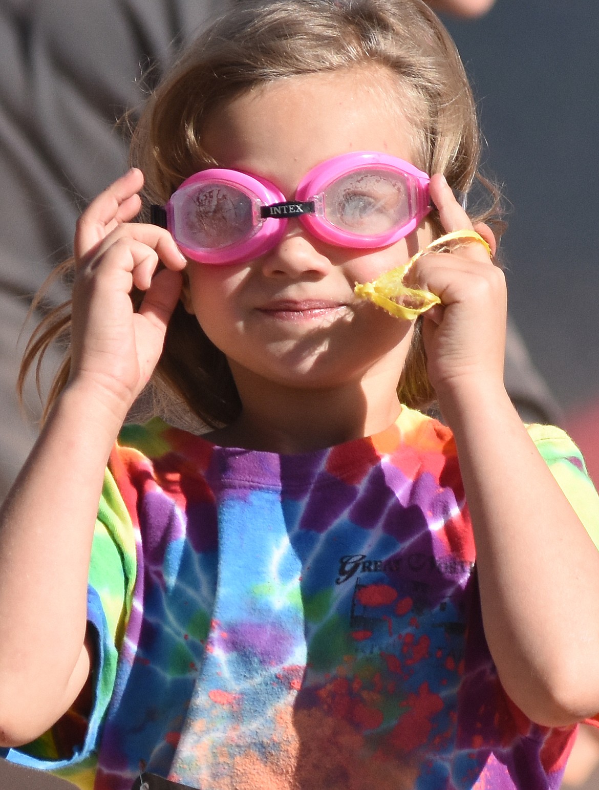 Kinnerly Beers adjusts her goggles.