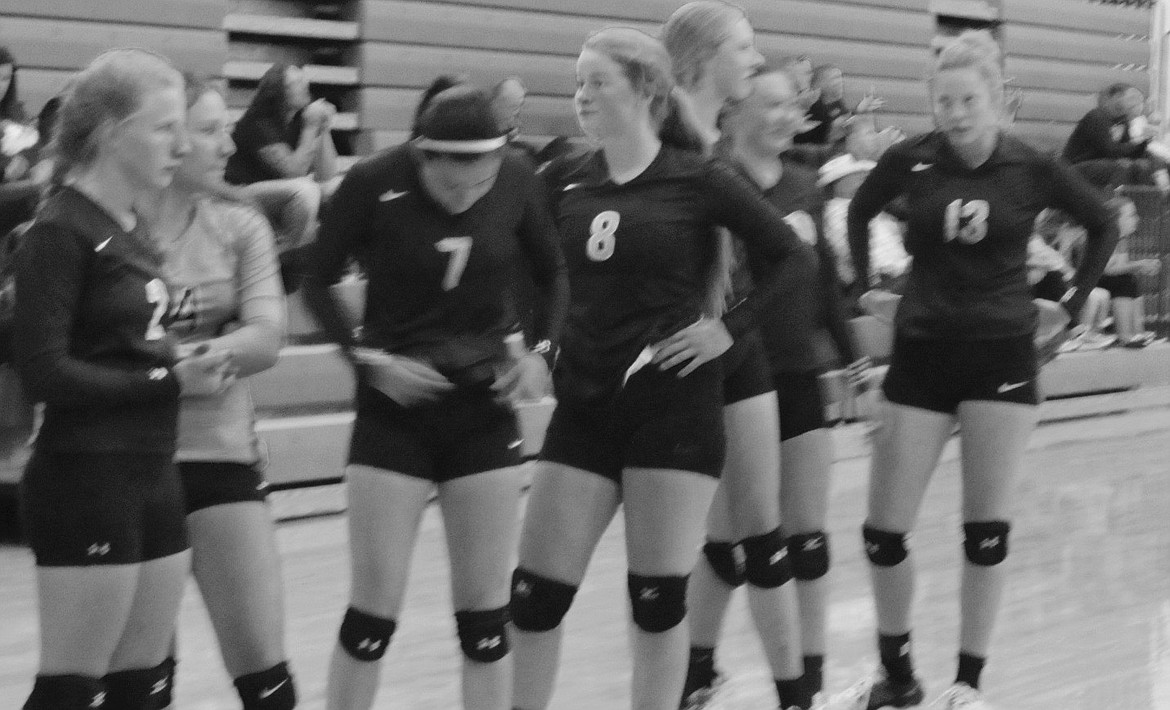 &#151;Courtesy photo
Bonners Ferry High School volleyball players compete at Saturday&#146;s invitational meet at Lakeland High School.