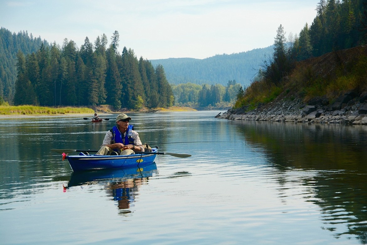 &#151;Photo courtesy IDAHO DEPARTMENT OF FISH AND GAME
Floating through a cool, clear river in a deep canyon, an angler casts a grasshopper fly toward shore and waits for a trout to fall for the dupe.