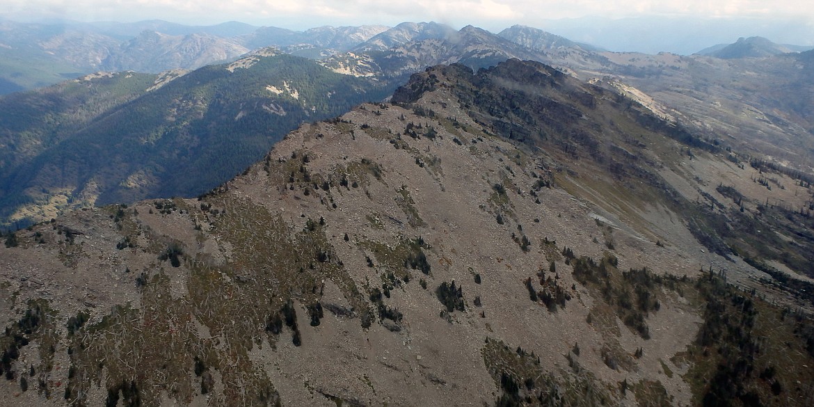 &#151;Photo courtesy PHIL HOUGH
A birdseye view of the Scotchman Peaks Wilderness area from an EcoFlight airplane.