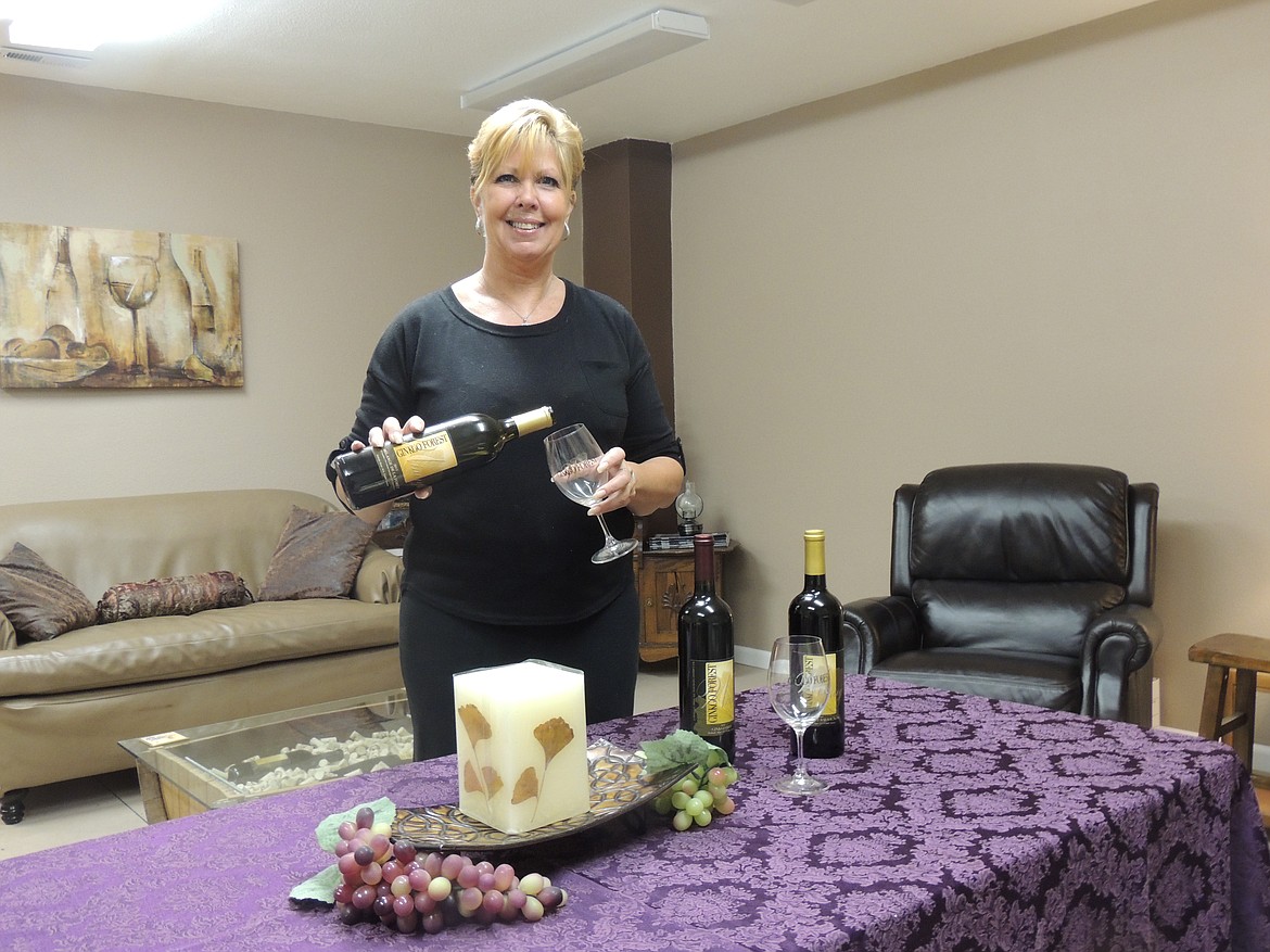 Courtesy Photo
Ginkgo Winery tasting room Manager Charlie Guthrie shows off the small events center at the winery.