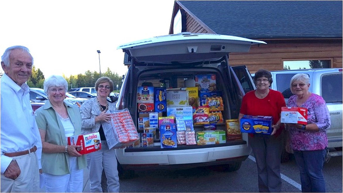 &#151;Courtesy photo
The North Idaho Federated Republican Women donated $500 worth of food items in August and September to Love INC-Sandpoint&#146;s food bank.  Love INC is a network of local churches,  church volunteers, and community organizations that help people who lack resources.  The North Idaho Federated Republican Women has chosen to assist with Love INC&#146;s food program as a community partner in 2016.