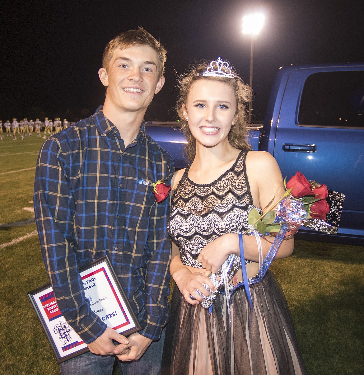 Easton Sempf and Claire Schmidt were freshmen prince and princess.