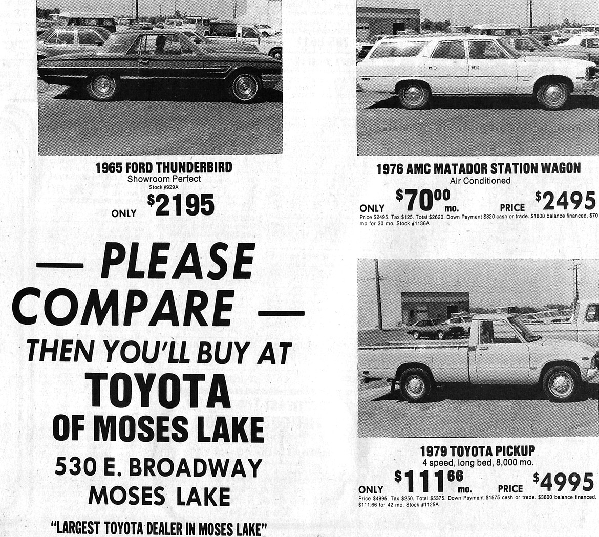 Columbia Basin Herald, Aug 7, 1980
Wonder how much the 1965 Thunderbird is worth today?