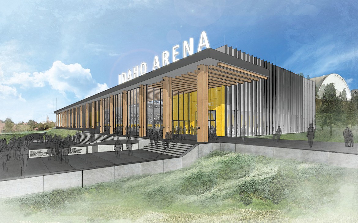 Courtesy rendering
A 4,700-seat, 70,000-square-foot, $30 million athletics facility is planned on the University of Idaho campus.