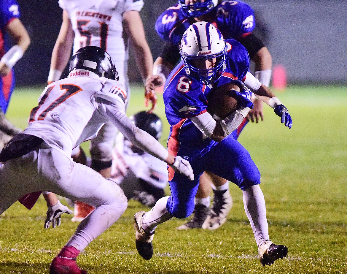 Seth Gossett gets around a Frenchtown defender.