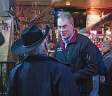 Zinke stumps at the Blue Moon as election draws near