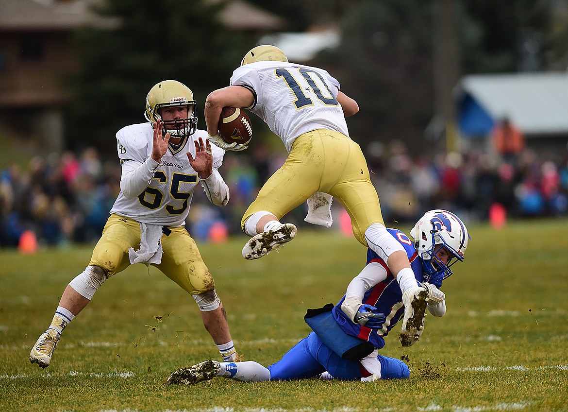 Austin Green tackles Dillon&#146;s Coby King.