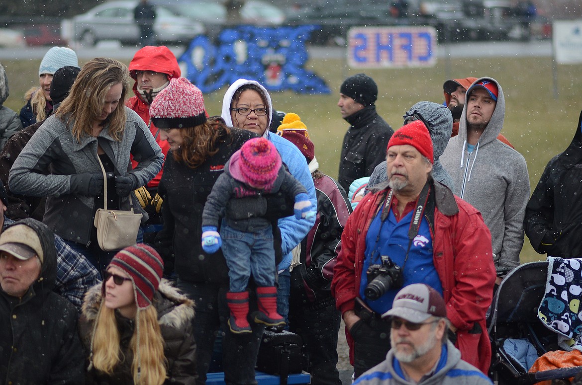 A somber crowd in the second half.