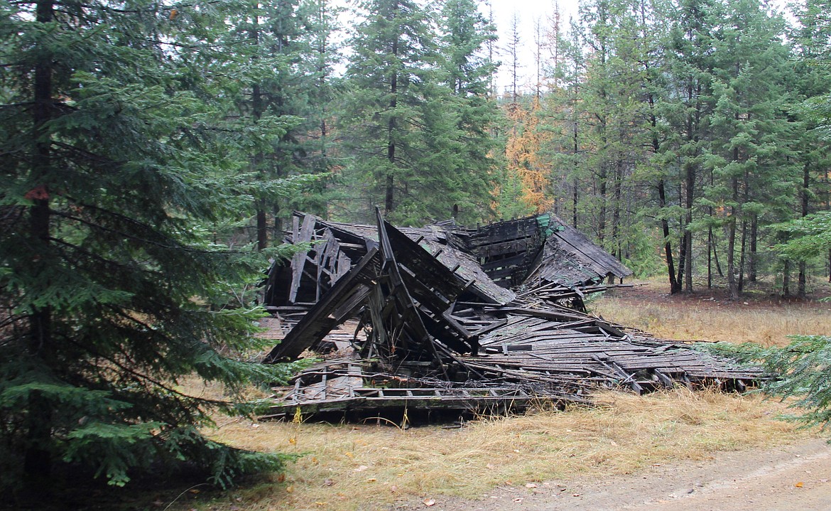 &#151;Photo by DAC COLLINS
Deep within Kaniksu National Forest, a dilapidated building is slowly but surely being taken back by nature. This structure can be found near the historic site of Boulder City, which is located above Boulder Creek near the Montana border.