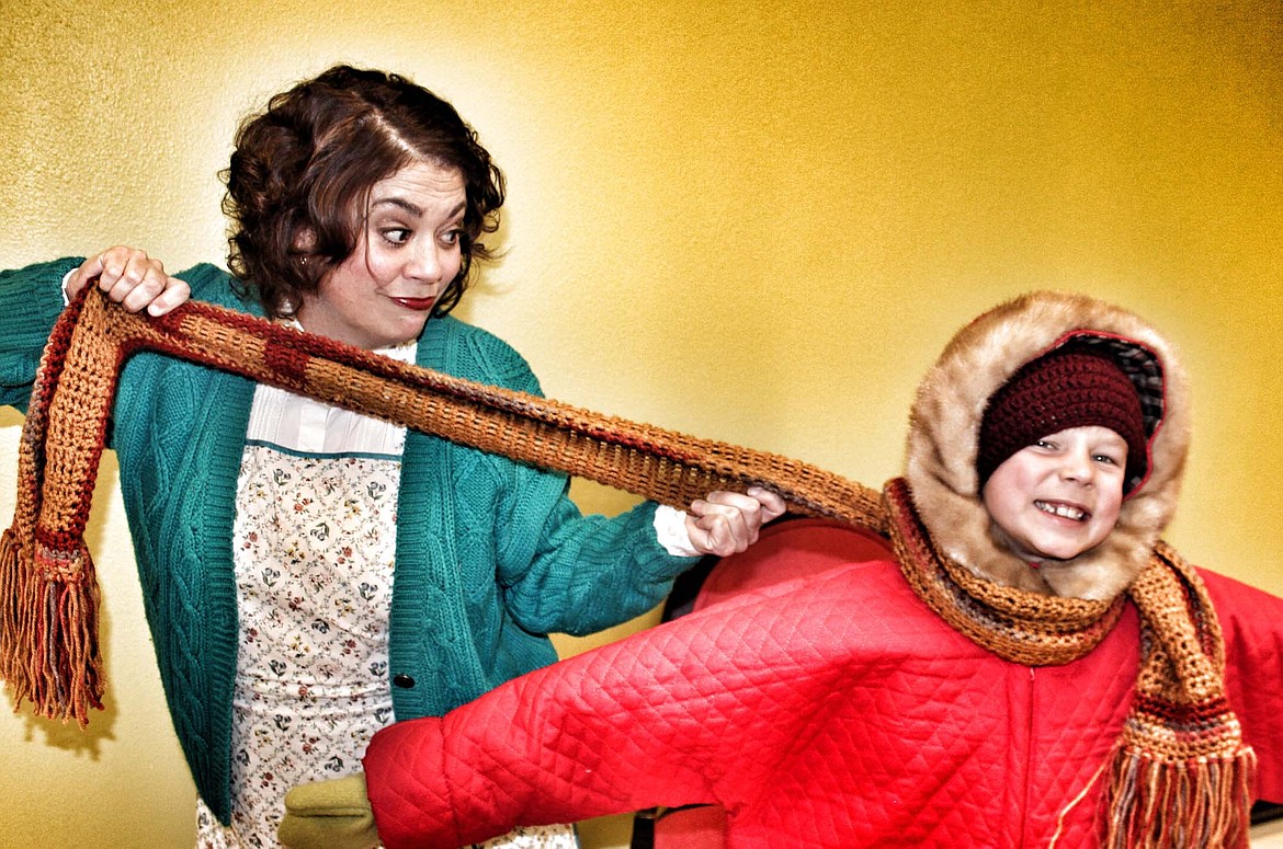 Scarlett Schindler as Mother and Badge Busse as Randy in &quot;A Christmas Story.&quot;