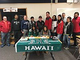 Two Othello girls sign for college softball