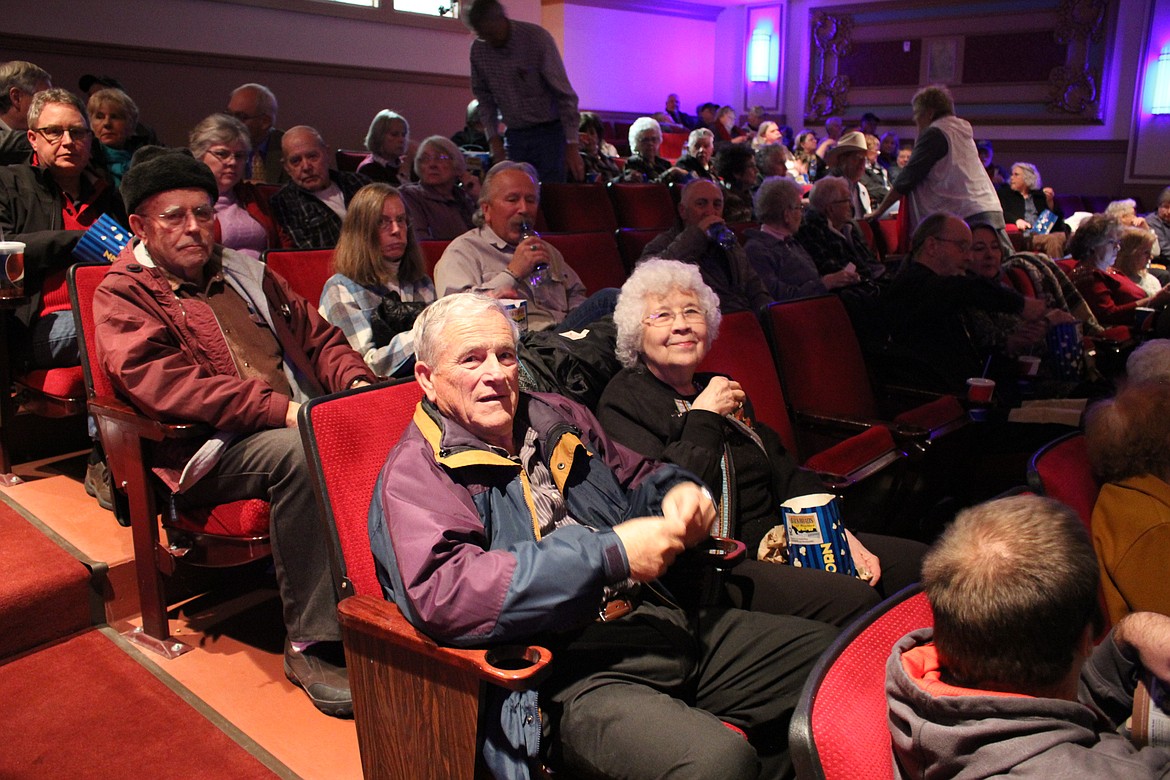 Malcolm and Rae Deschamps were special guests for the taping of &#147;Backroads of Montana&#148; 25th Anniversary show at the Rialto Theatre in Deer Lodge on Nov. 17. (Photo by Kathleen Woodford/Mineral Independent)
